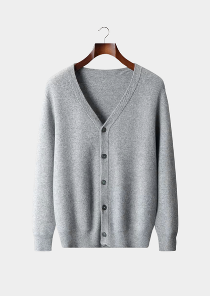 Pure Extra-Fine Merino Wool Essential Cardigan | Roccella