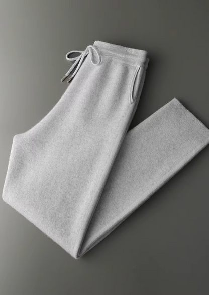 Premium Cashmere Light Gray Milano Leisure Set | Roccella