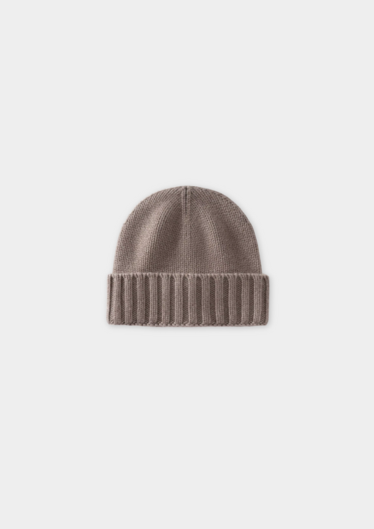 Beige Cashmere Wintertime Beanie | Roccella