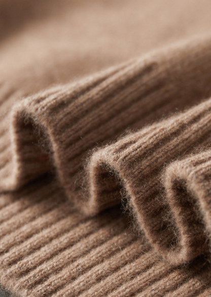 Pure Cashmere Beige Essential Crewneck | Roccella