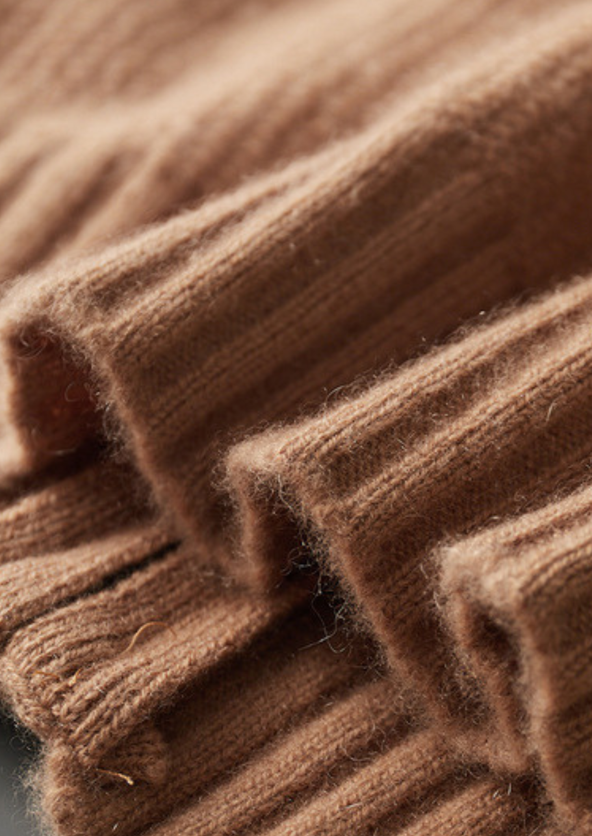 Pure Cashmere Mustard Ribbed Zip Cardigan | Roccella