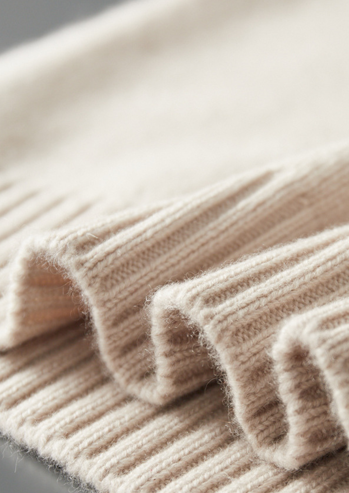 Pure Cashmere Off White Half Zip Sweater | Roccella