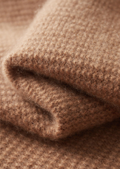 Pure Cashmere Mustard Ribbed Zip Cardigan | Roccella