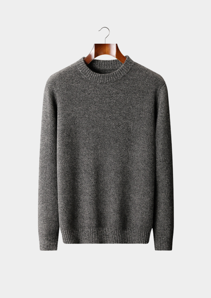 Pure Cashmere Gray Essential Crewneck | Roccella