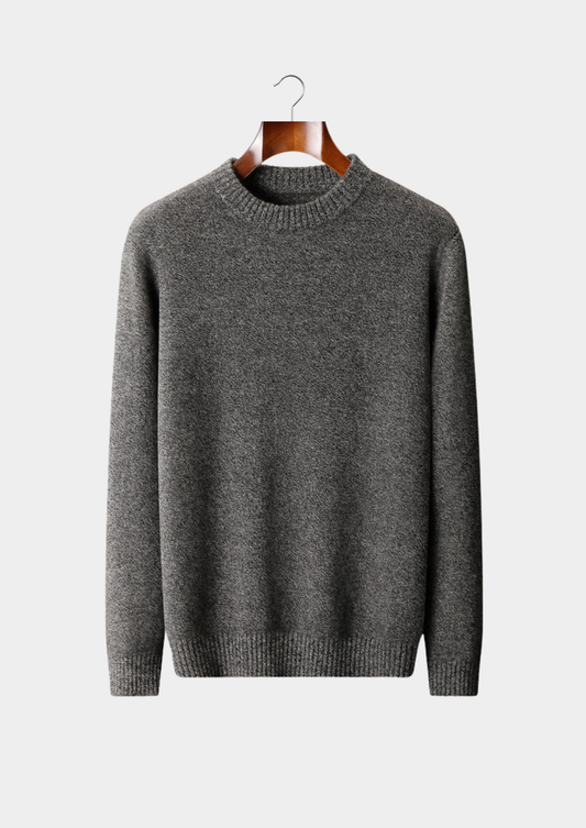 Pure Cashmere Gray Essential Crewneck | Roccella