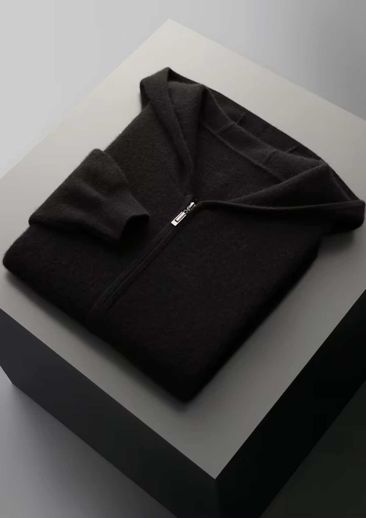 Pure Extra-Fine Merino Wool Black Arvo Set | Roccella