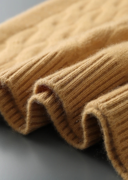 Premium Cashmere Cable Crewneck | Roccella