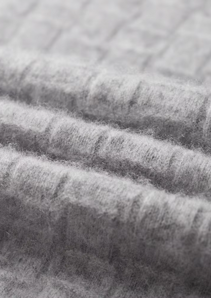 Pure Extra-Fine Merino Wool Textured Mockneck | Roccella