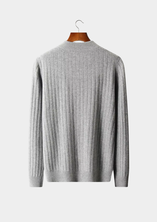 Pure Extra-Fine Merino Wool Patterned Zip Cardigan | Roccella