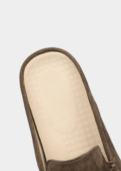 Olive Marina Suede Slipper | Roccella