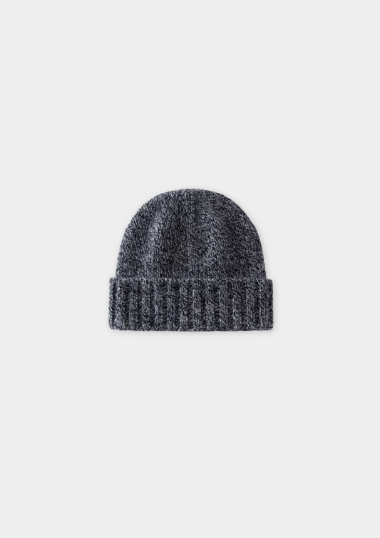 Charcoal Heather Cashmere Wintertime Beanie | Roccella