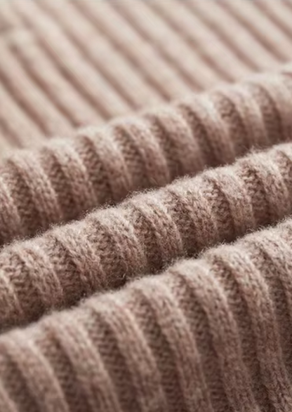 Pure Extra-Fine Merino Wool Ribbed Henley Sweater | Roccella