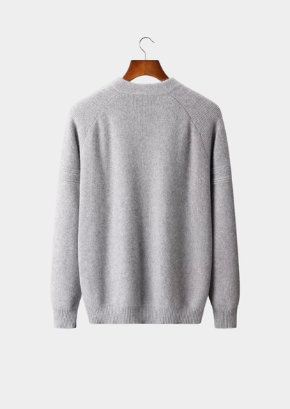 Pure Extra-Fine Merino Wool Ribbed Zip Cardigan | Roccella