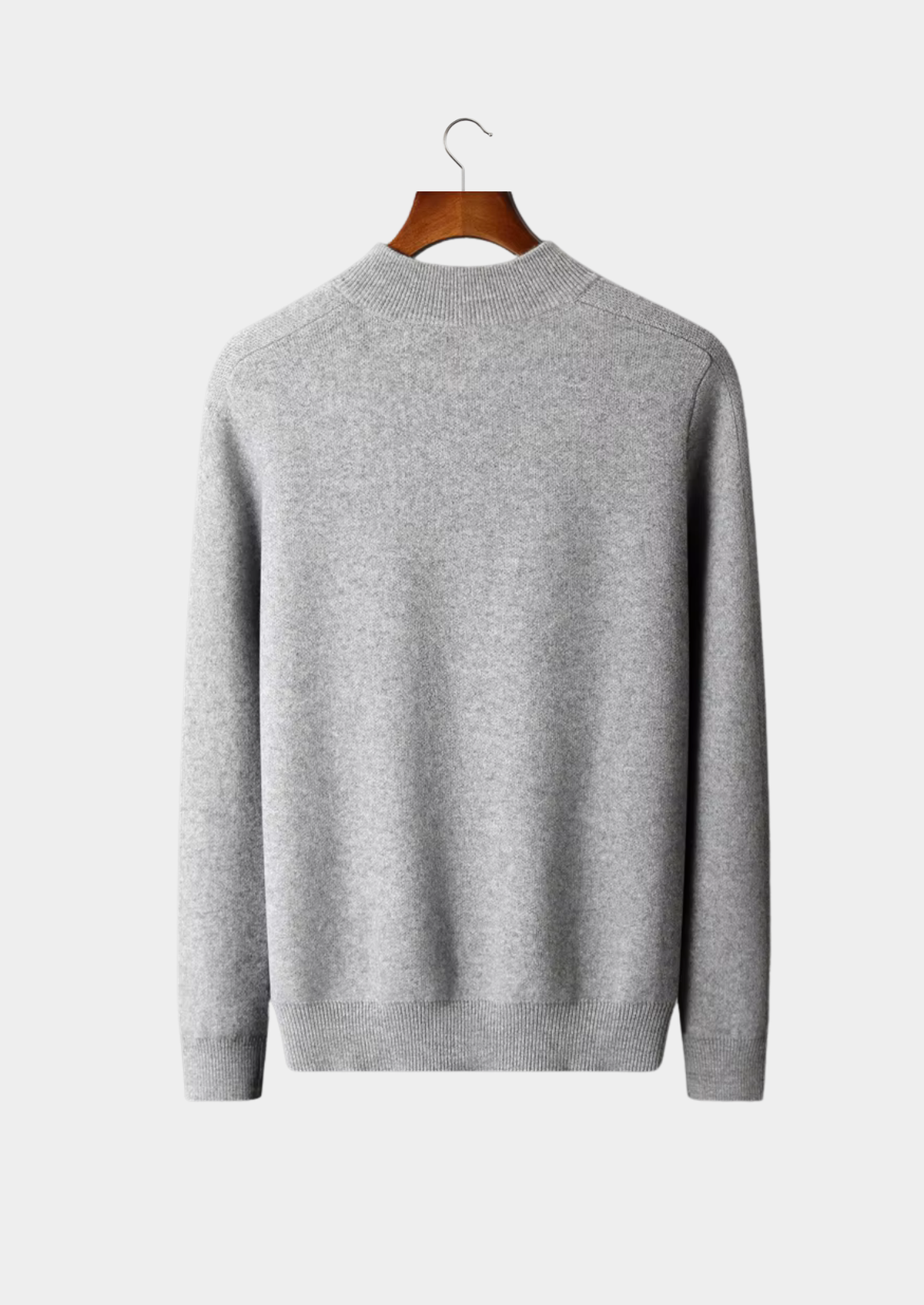 Premium Cashmere Essential Half-Zip Sweater | Roccella