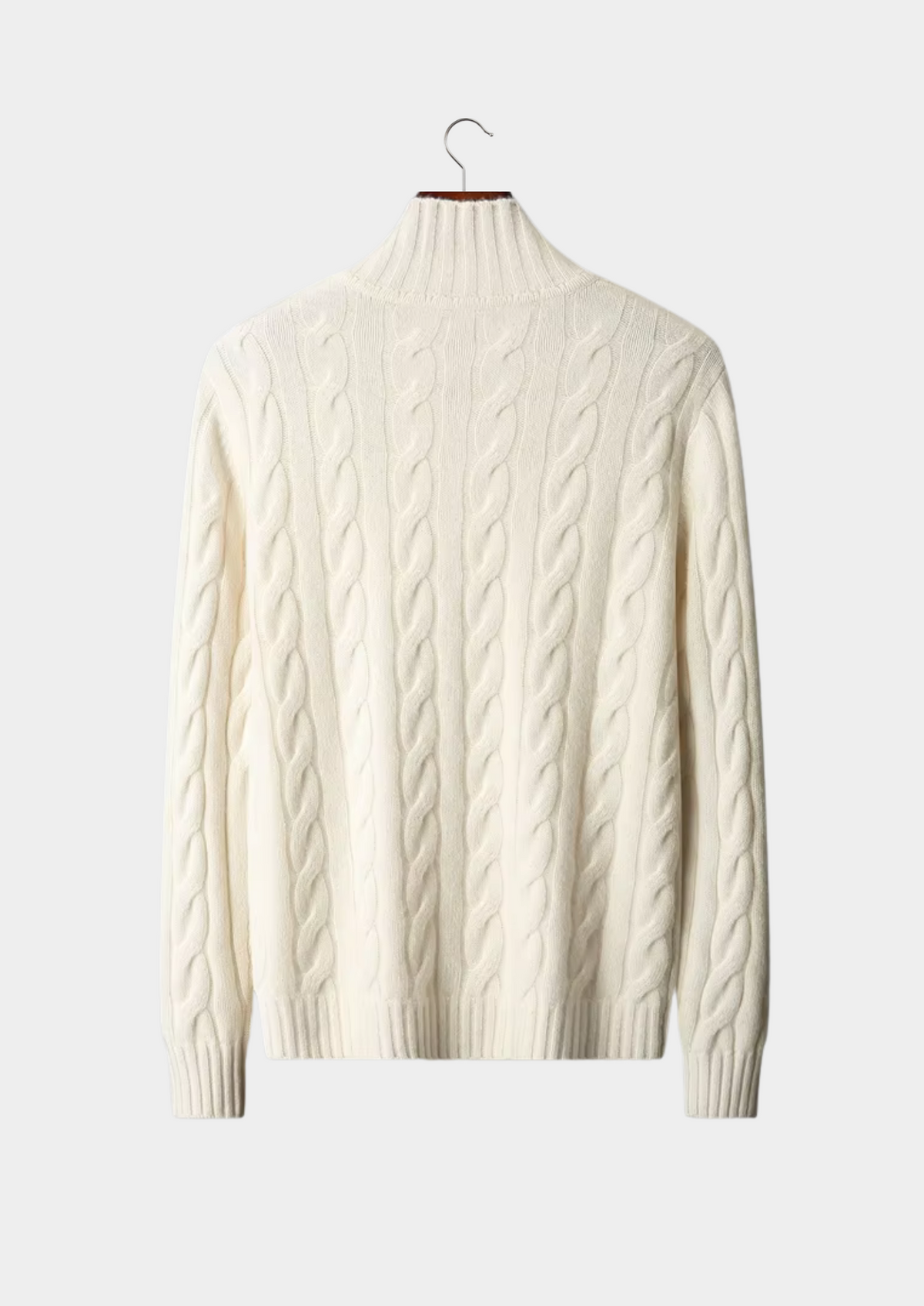 Pure Extra-Fine Merino Wool Dual-Zip Cable Cardigan | Roccella