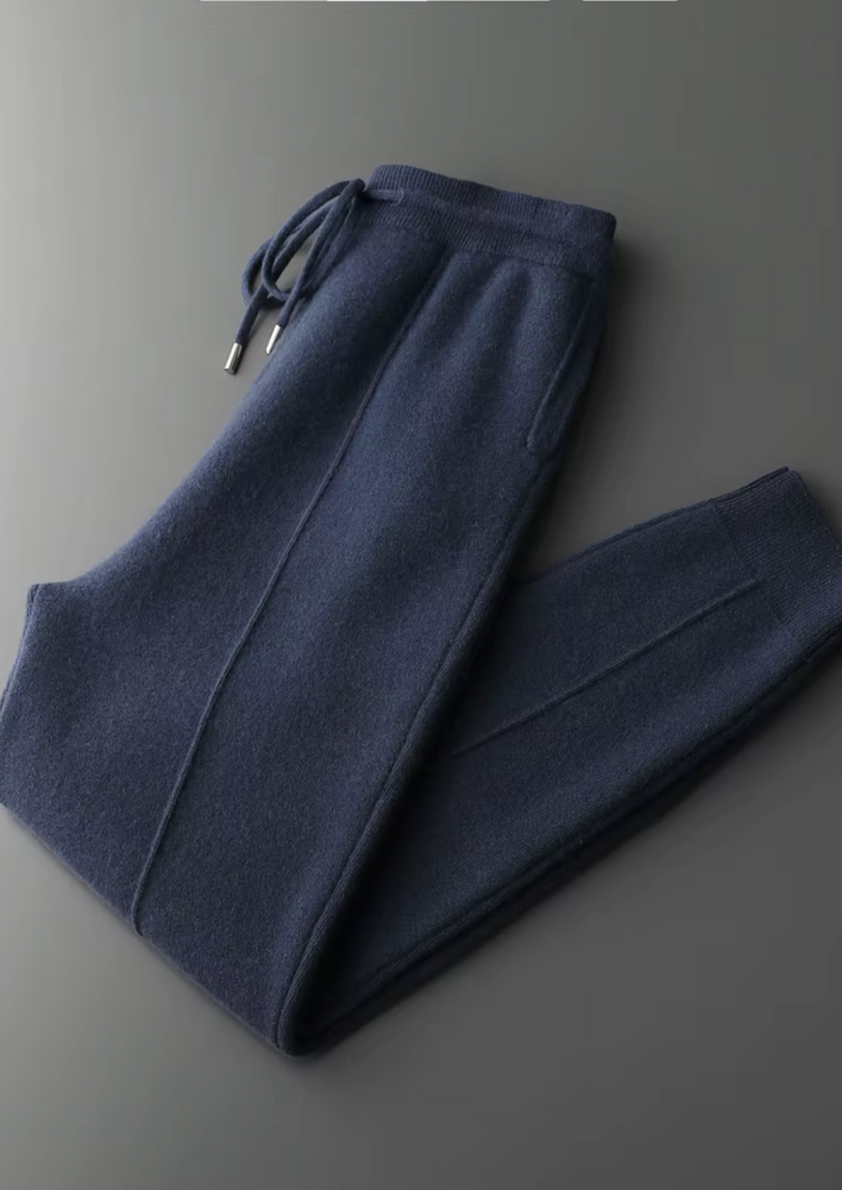Merino Wool Leisure Joggers, Dark Blue