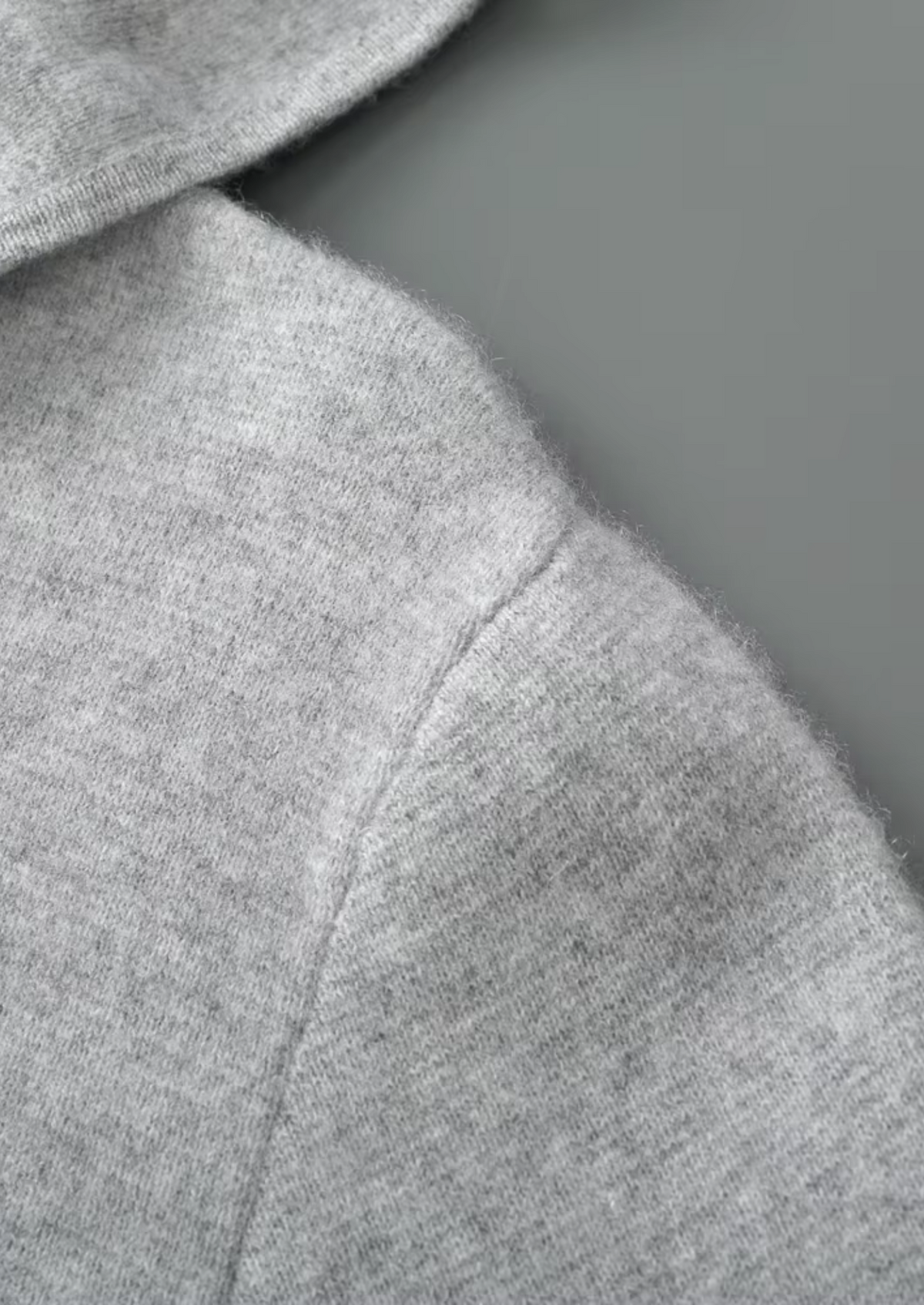 Pure Extra-Fine Merino Wool Zipper Hoodie | Roccella
