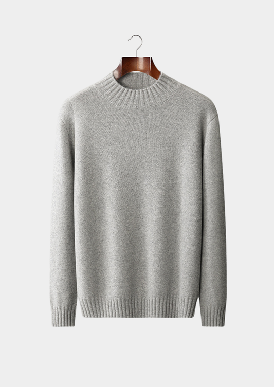 Pure Cashmere Mockneck Sweater | Roccella
