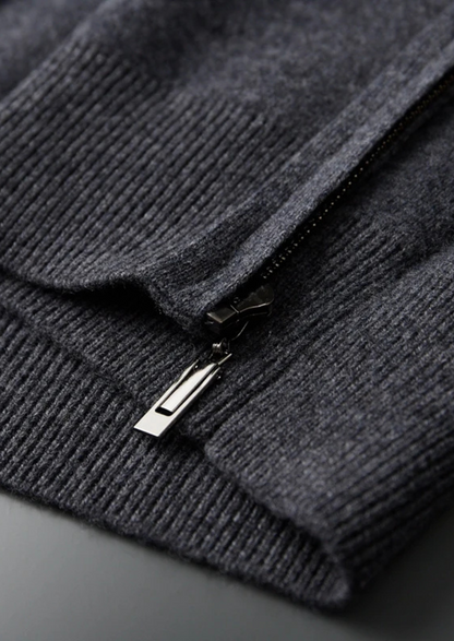 Premium Cashmere Zipper Hoodie | Roccella