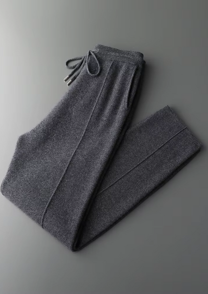 Pure Extra-Fine Merino Wool Dark Gray Falconi Set | Roccella