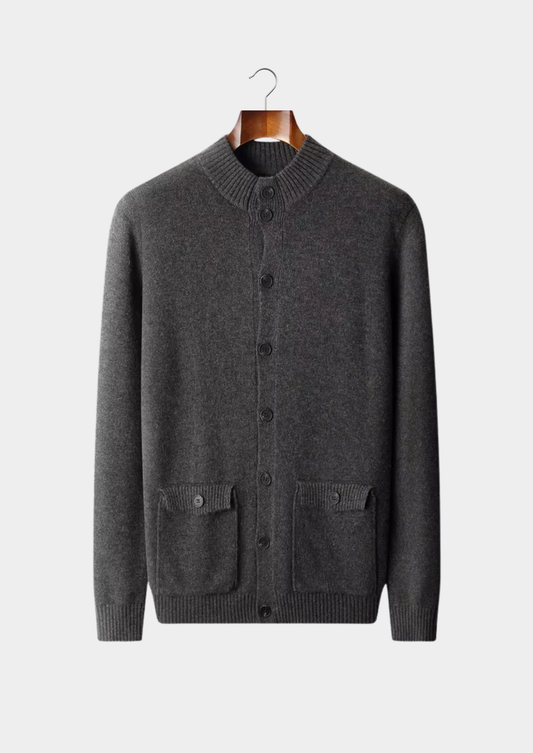 Pure Extra-Fine Merino Wool Button Cardigan | Roccella