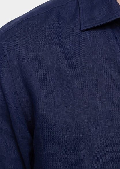 Amalfi Coastal Shirt - Navy Blue | Roccella