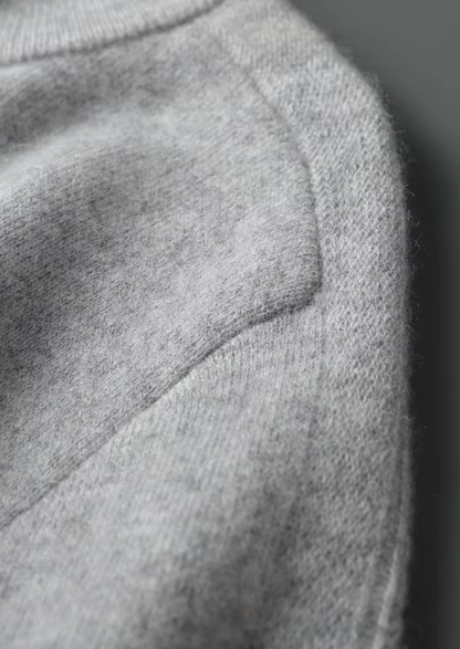 Premium Cashmere Essential Half-Zip Sweater | Roccella