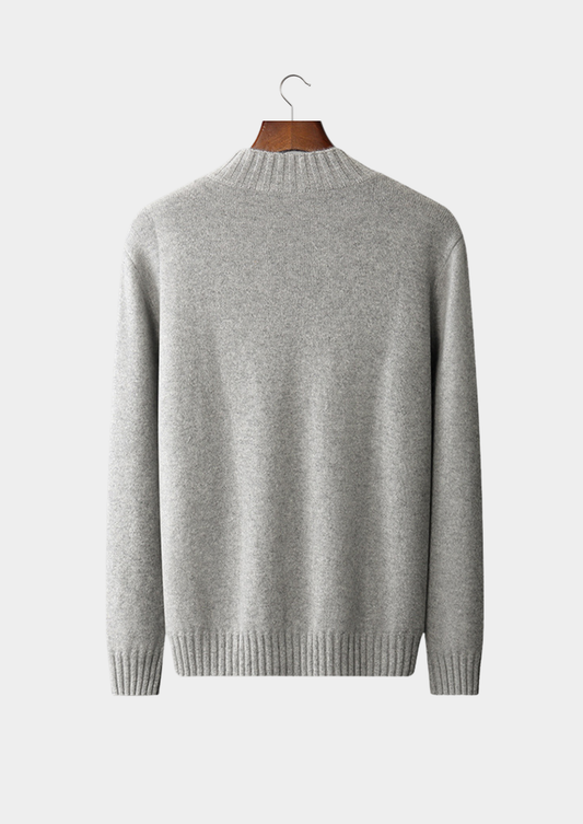 Pure Cashmere Mockneck Sweater | Roccella