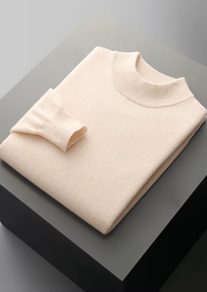 Pure Extra-Fine Merino Wool Classic Mockneck | Roccella
