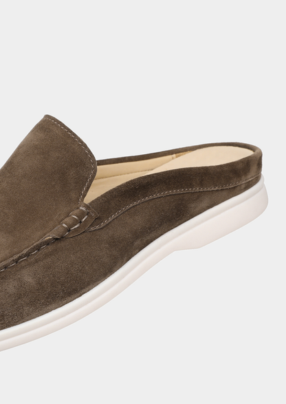Olive Marina Suede Slipper | Roccella