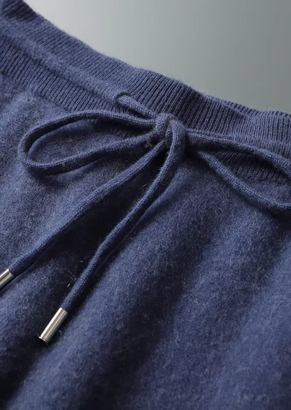 Premium Cashmere Navy Blue Milano Leisure Set | Roccella