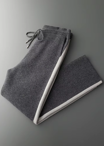 Pure Extra-Fine Merino Wool Wide Leisure Trousers | Roccella