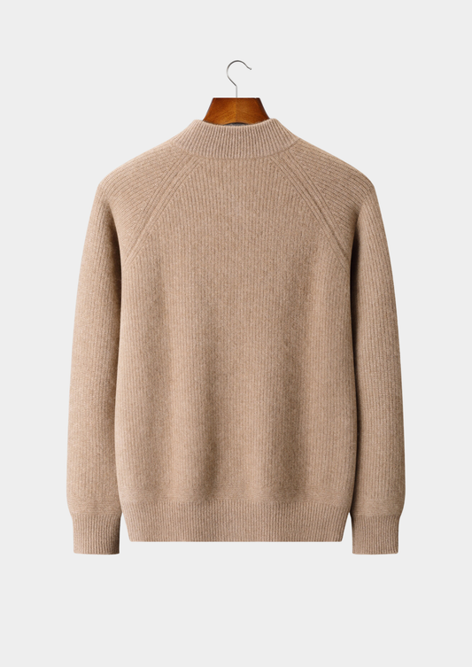 Pure Cashmere Beige Button Overshirt | Roccella