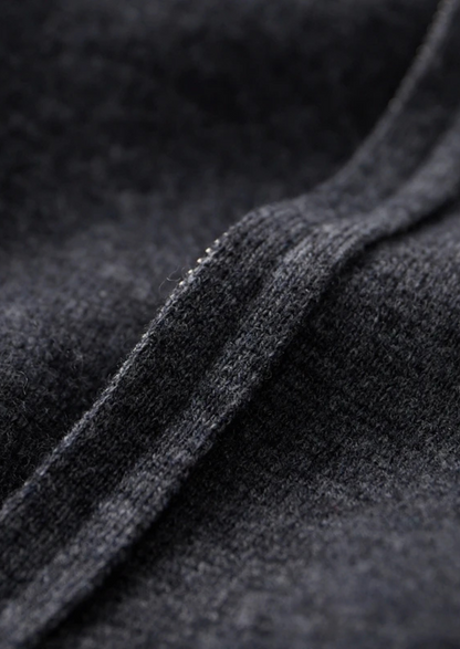 Premium Cashmere Zipper Hoodie | Roccella