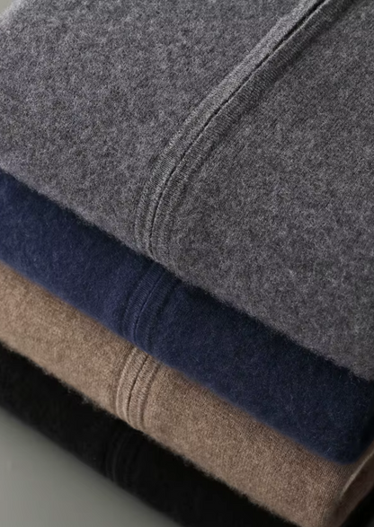 Pure Extra-Fine Merino Wool Dark Mocha Damien Set | Roccella