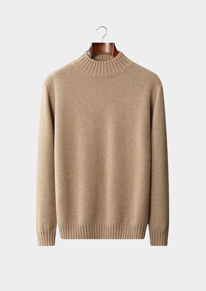 Pure Cashmere Mockneck Sweater | Roccella