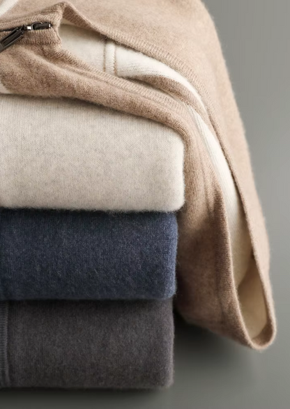 Premium Cashmere Navy Blue Milano Leisure Set | Roccella