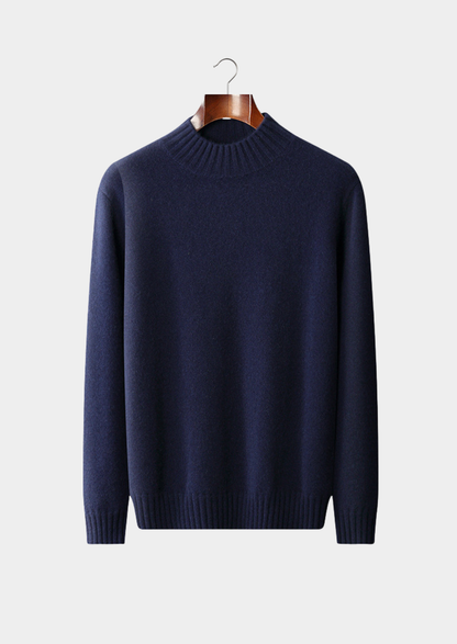 Pure Cashmere Mockneck Sweater | Roccella