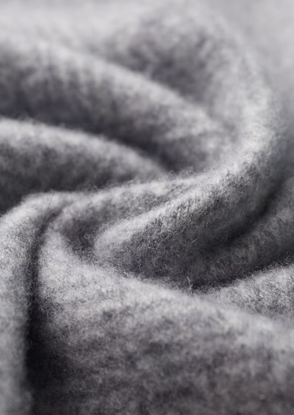 Premium Cashmere Patterned Half-Zip Sweater | Roccella