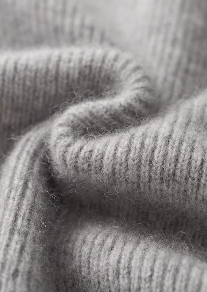 Pure Extra-Fine Merino Wool Ribbed Zip Cardigan | Roccella
