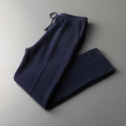 Merino Wool Leisure Trousers, Camel