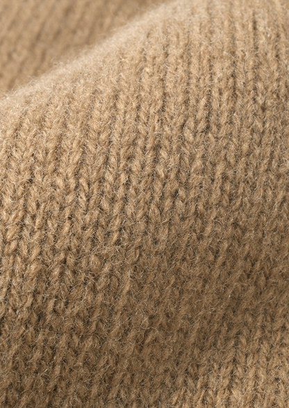 Caramel Merino Wool Wintertime Beanie | Roccella