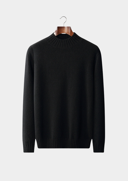 Pure Cashmere Mockneck Sweater | Roccella