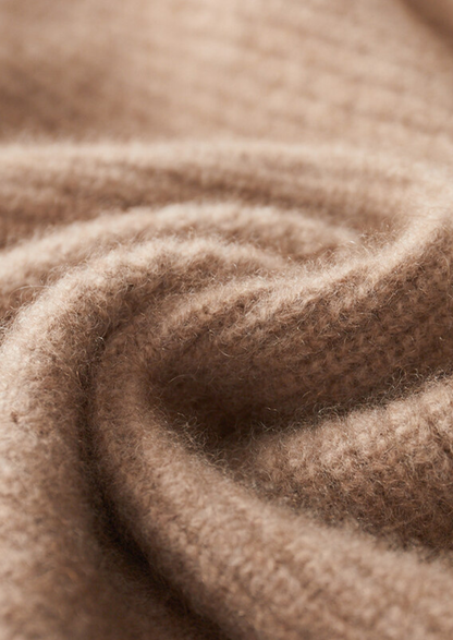 Pure Cashmere Beige Button Overshirt | Roccella