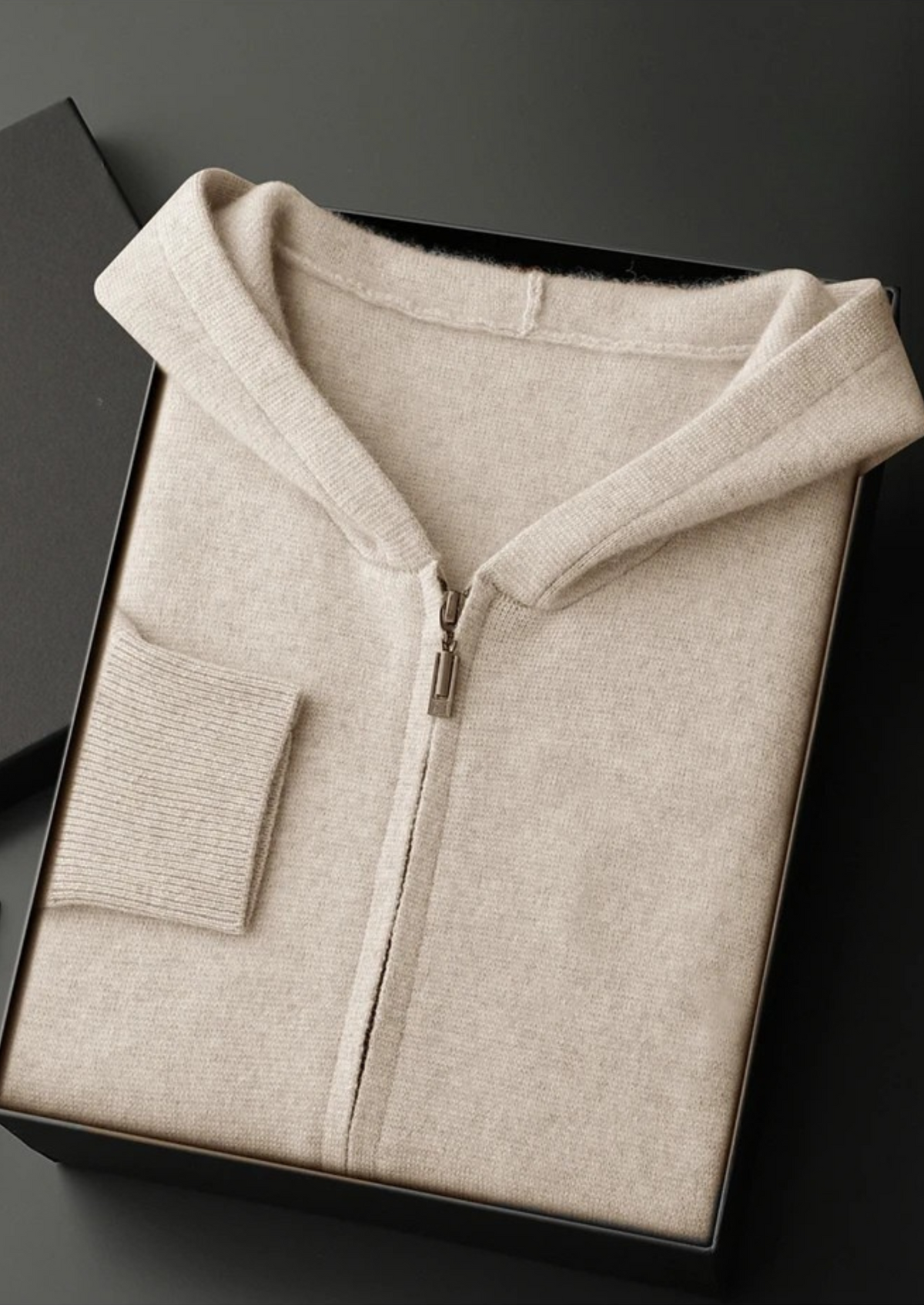 Premium Cashmere Zipper Hoodie