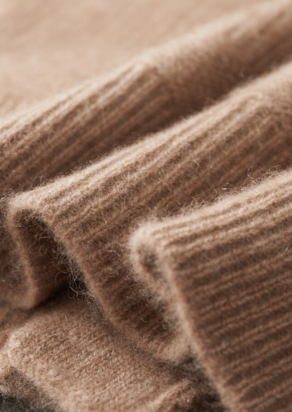 Pure Cashmere Beige Button Overshirt | Roccella