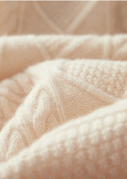 Pure Extra-Fine Merino Wool Wintertime Zipper Hoodie | Roccella