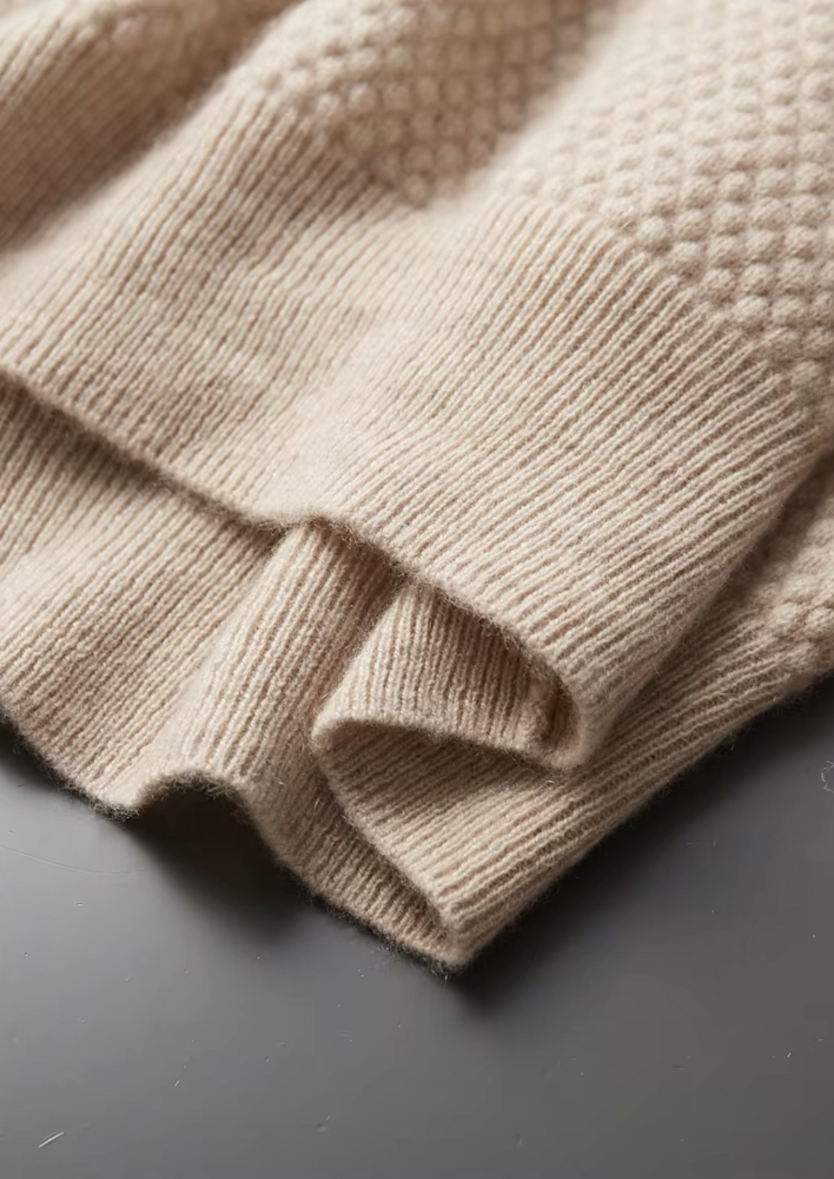 Premium Cashmere Textured Sweater Polo | Roccella