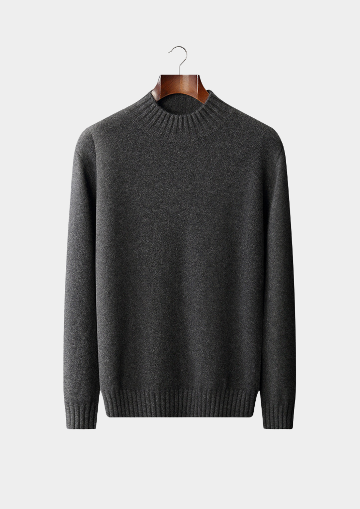 Pure Cashmere Mockneck Sweater | Roccella