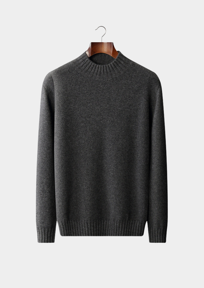 Pure Cashmere Mockneck Sweater | Roccella